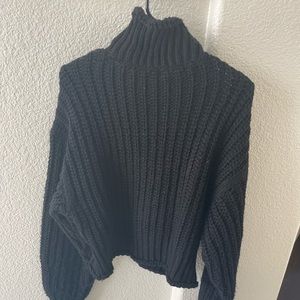 COPY - Chunky knit sweater/ Black / size 4/6